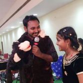 Magician vasanth performing magic with the girl